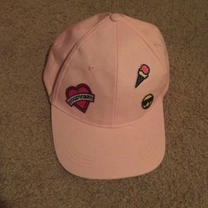 Pink, good vibes hat